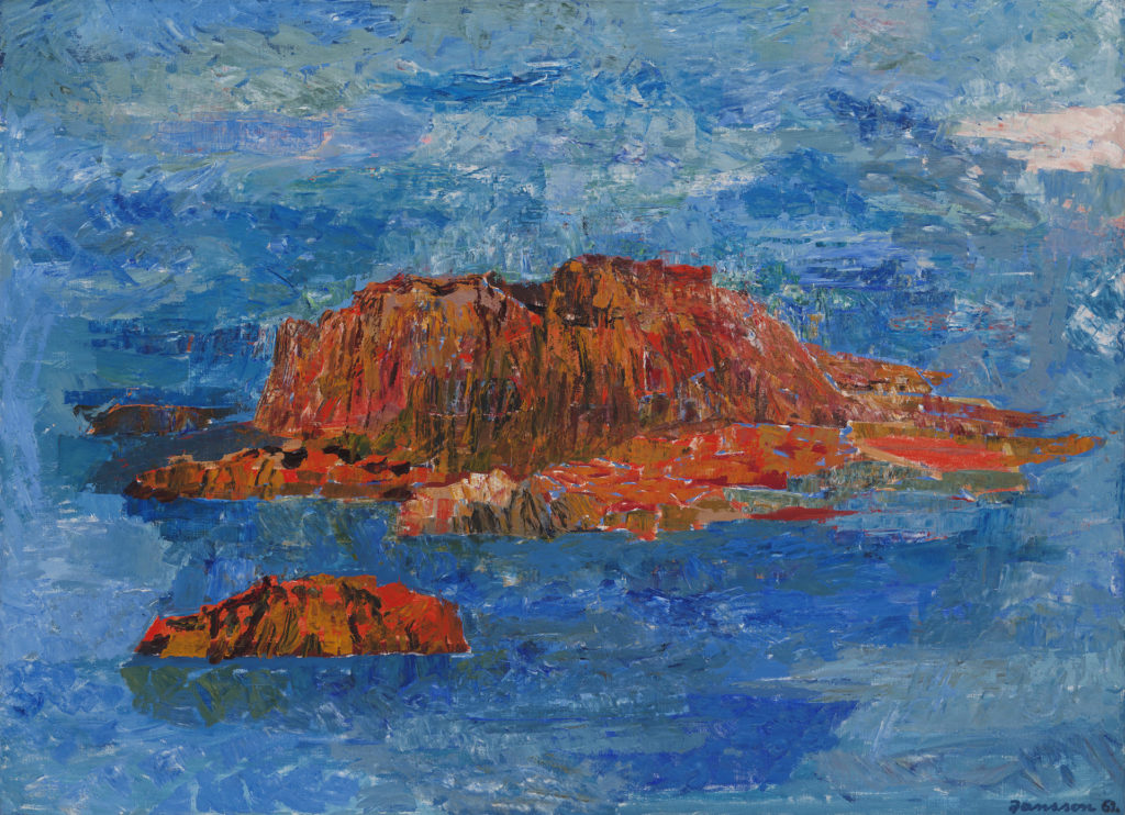 Tove Jansson maalaus saari