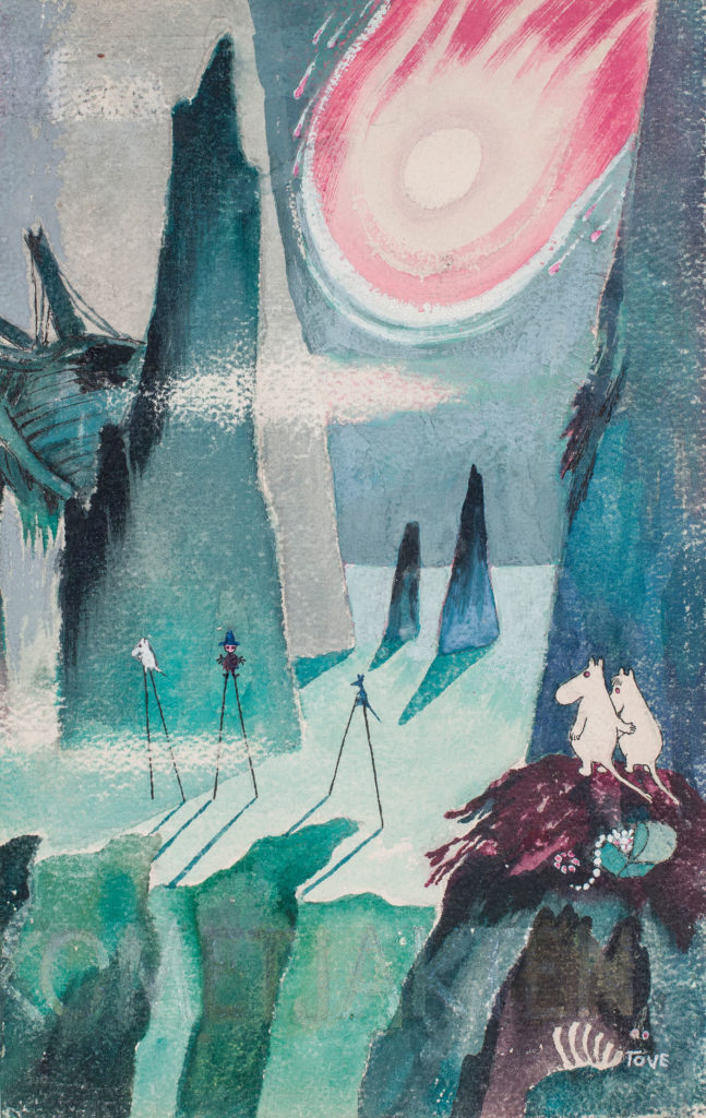 Tove Jansson's illustration in Comet in Moominland.