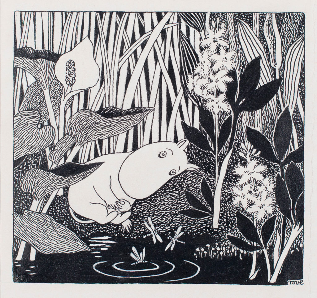 Illustration by Tove Jansson in Moominsummer Madness.