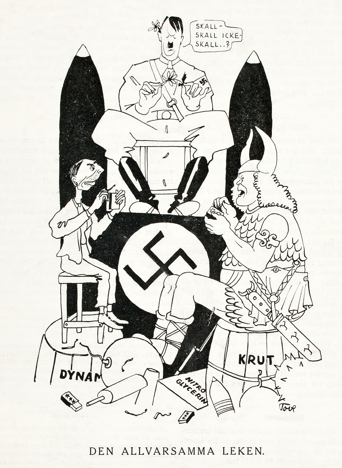 Tove Jansson Hitler-kuvitus Garm 1938