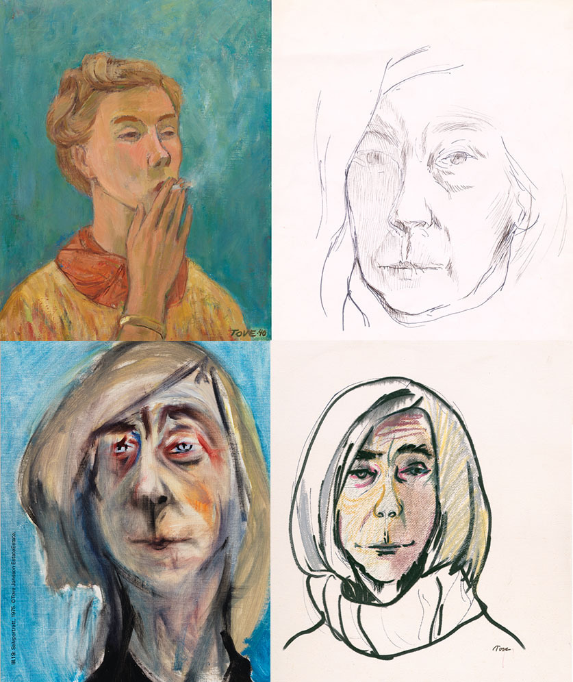 Tove Jansson exhibition in Oslo by Tegnerforbundet, The Norwegian Drawing Center, 2023