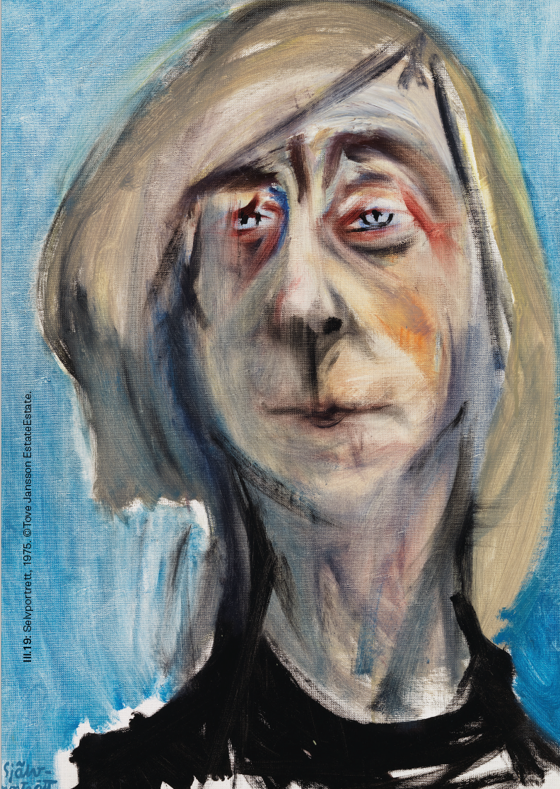 Tove Jansson self-portrait 1975.