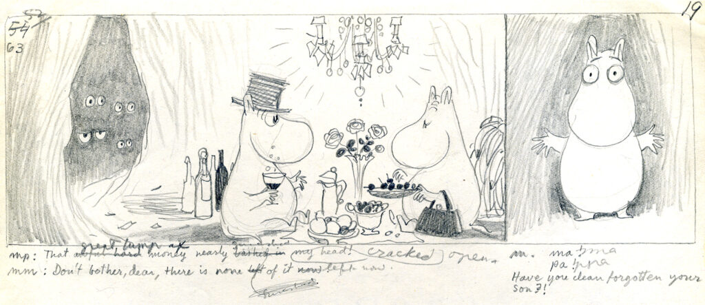 comic Moomin and Family Life