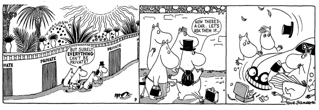 comic Moomin on the Riviera