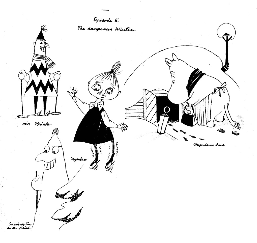 Muumi sarjakuva vaarallinen talvi