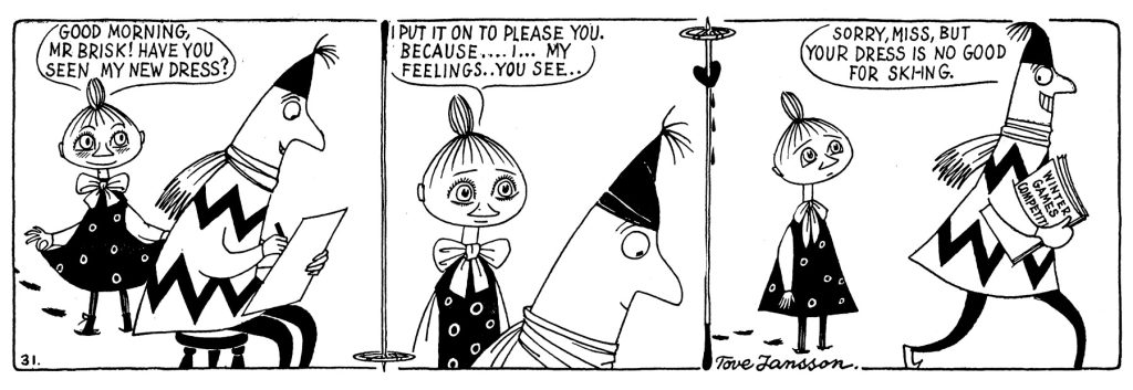 Muumi sarjakuva vaarallinen talvi