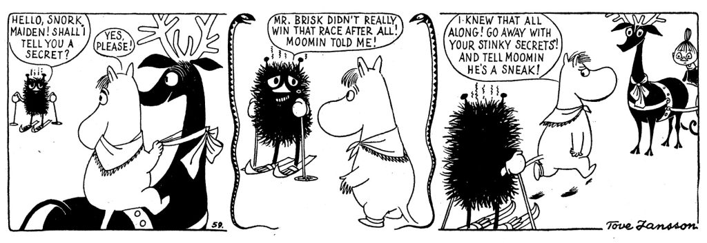 Muumi sarjakuva vaarallinen talvi