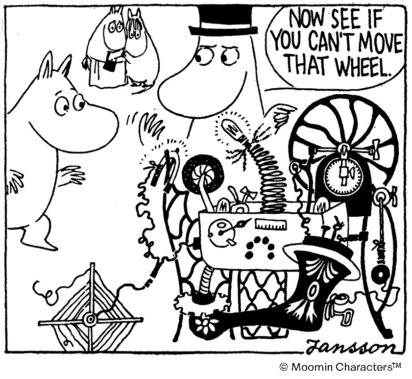 comic Moomin Goes Wild West timemachine